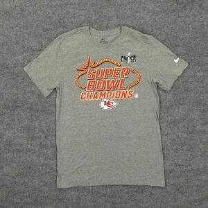 Kansas City Chiefs Shirt Mens Small NFL Football Nike Super Bowl LVIII Champions